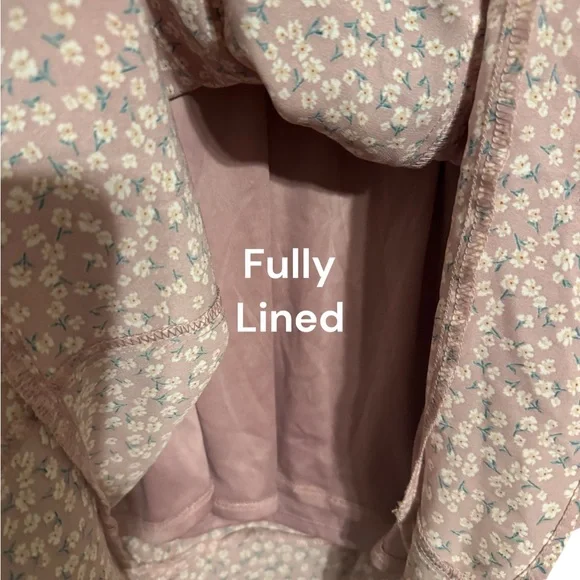 ❤️NWT Floral Button-Down Dress with Tie Sleeves SMALL    #CL - Picture 5 of 10